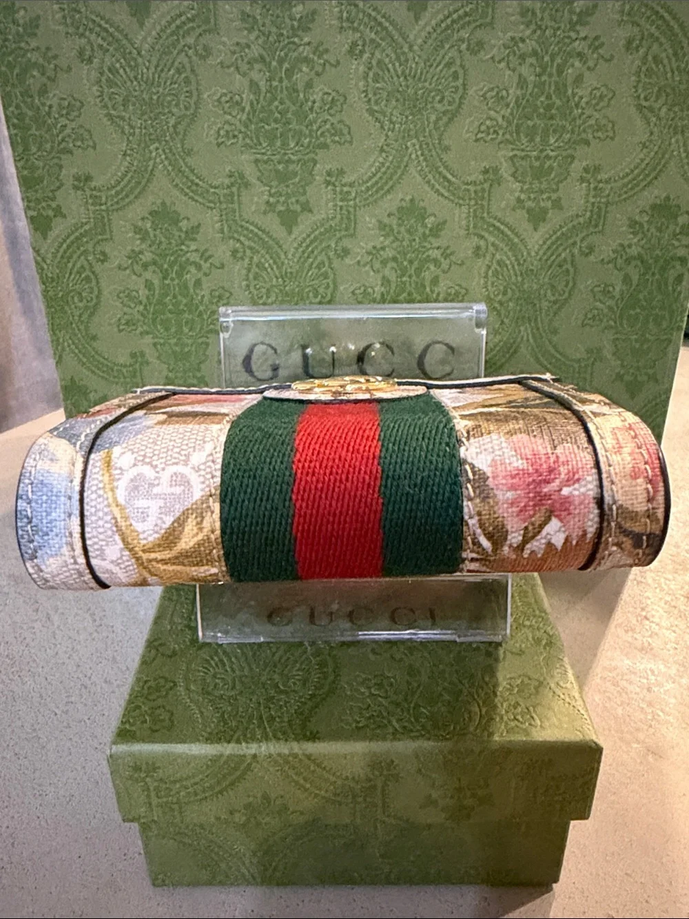 GUCCI | ✨NEW✨ Ophidia GG Flora Card Case Wallet - Picture 7 of 10
